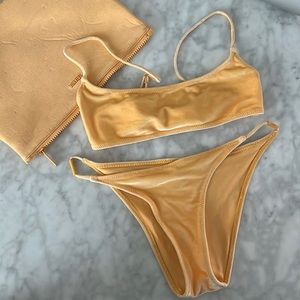 Triangl bikini velvet small top small bottom